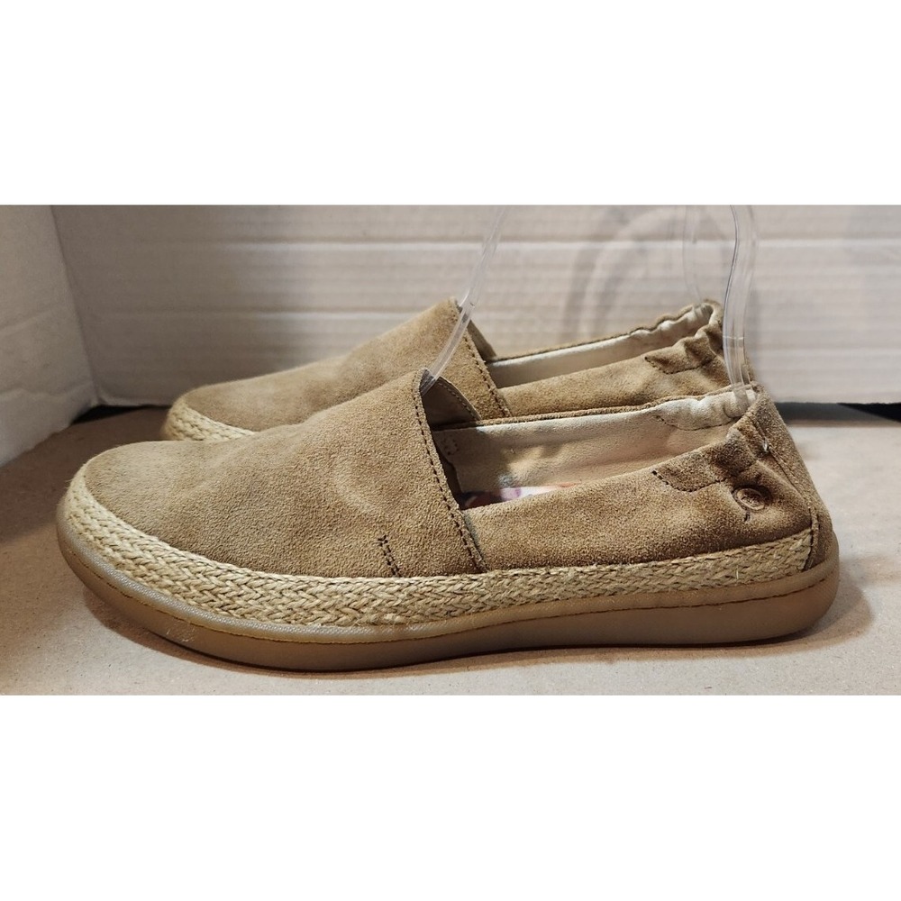 BORN womens CASTRIES SlipOn FLATS Espadrille Suede Loafers F15906 Sz 6M - Picture 2 of 11